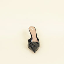 Valentino Black VLogo Heeled Mules 37