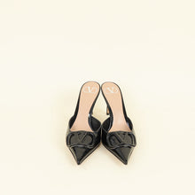 Valentino Black VLogo Heeled Mules 37