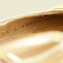 Valentino Metallic Gold Vlogo Signature Slingback Pumps With Cornely Embroidery 38.5
