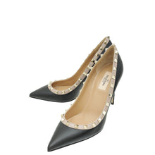 Valentino Black Rockstud Pumps 38.5