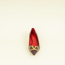 Valentino Burgundy Vlogo Pumps 39