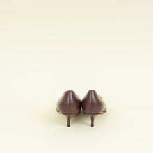 Valentino Burgundy Vlogo Pumps 39