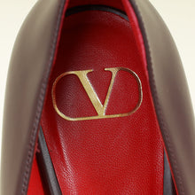 Valentino Burgundy Vlogo Pumps 39