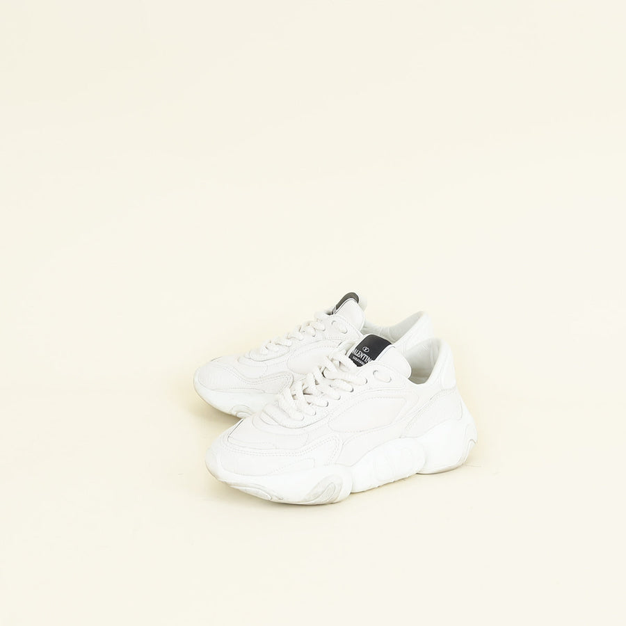 Valentino White Bubbleback Sneakers 35.5