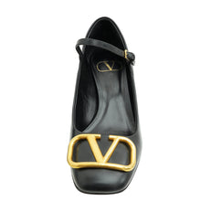 Valentino Black VLogo Mary Jane Pumps 35.5