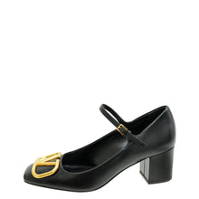 Valentino Black VLogo Mary Jane Pumps 35.5