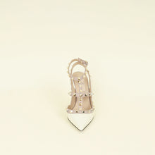 Valentino Ivory Cream Rockstud Caged Ankle Pump 35