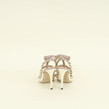 Valentino Ivory Cream Rockstud Caged Ankle Pump 35