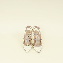 Valentino Ivory Cream Rockstud Caged Ankle Pump 35