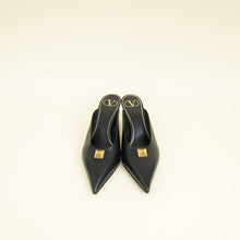 Valentino Black One Stud Mules 36