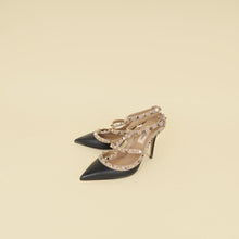Valentino Black Rockstud Caged 100 Pumps 36