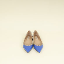 Valentino Blue Rockstud Ballerina Flats 37