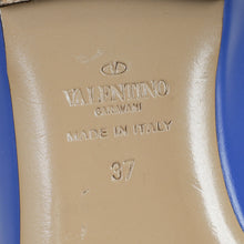 Valentino Blue Rockstud Ballerina Flats 37