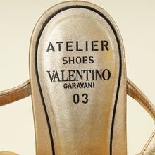 Valentino Gold Atelier Gladiator Sandals 37.5