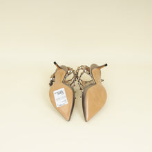 Valentino Metallic Bronze Rockstud Caged Ankle Strap Pumps 37.5