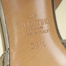 Valentino Metallic Bronze Rockstud Caged Ankle Strap Pumps 37.5