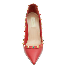 Valentino Red Rolling Studs Pump 37.5