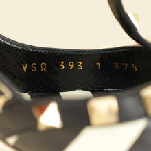 Valentino Bicolor Striped Rockstud Caged Pumps 37.5