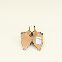 Valentino Metallic Bronze Olive Rockstud D'Orsay Slingback 37.5
