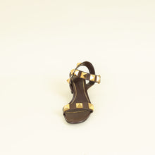 Valentino Brown Roman Stud Sandals 37