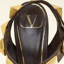 Valentino Brown Roman Stud Sandals 37
