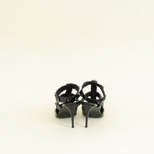 Valentino Black Roman Stud Ankle Strap Pump 37