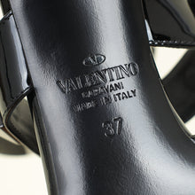 Valentino Black Roman Stud Ankle Strap Pump 37