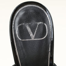 Valentino Black Roman Stud Ankle Strap Pump 37