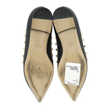 Valentino Black RockStud Flat Ballerina 37
