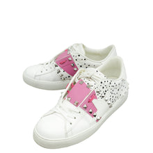 Valentino Bicolor Rockstud Star Print Open Sneaker 38.5
