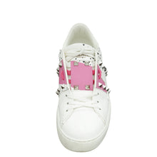 Valentino Bicolor Rockstud Star Print Open Sneaker 38.5