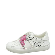 Valentino Bicolor Rockstud Star Print Open Sneaker 38.5