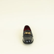 Valentino Black Vlogo Chain Loafer 38.5