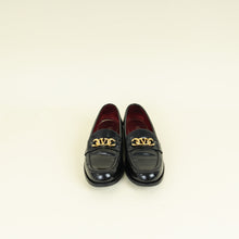 Valentino Black Vlogo Chain Loafer 38.5