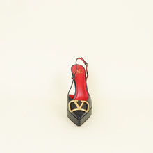 Valentino Black Vlogo Platform Slingback Pump 38.5