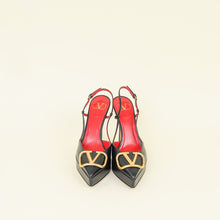 Valentino Black Vlogo Platform Slingback Pump 38.5