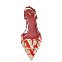 Valentino Bicolor VLogo Iconographe Slingback Pumps 38