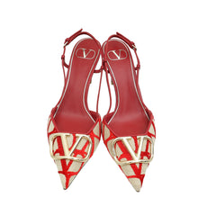 Valentino Bicolor VLogo Iconographe Slingback Pumps 38