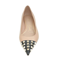 Valentino Bicolor Rockstud Alcove Ballet Flats 38