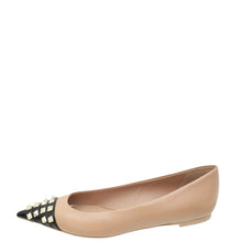 Valentino Bicolor Rockstud Alcove Ballet Flats 38