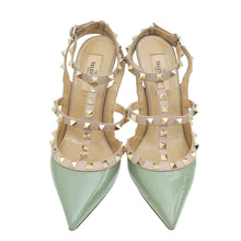 Valentino Greysh Green Rockstud Caged Pump 38