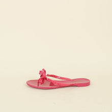 Valentino Pink Rockstud Bow Slippers 38