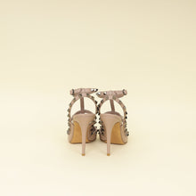 Valentino Rose Printed Rockstud Caged Pumps 38