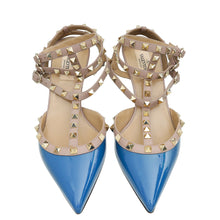 Valentino Blue Rockstud Caged Pump 38