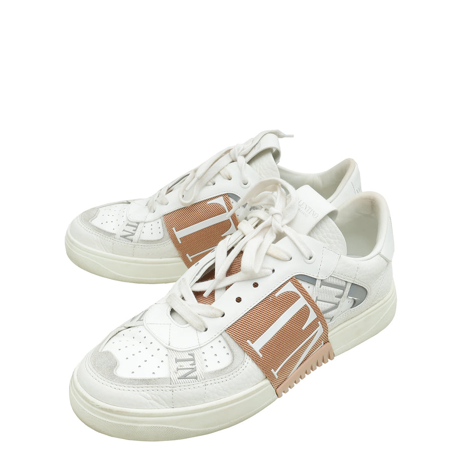 Valentino Bicolor VLTN Logo With Band Low Top Sneaker 39.5