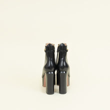 Valentino Black Vlogo Tan-Go Platform Ankle Boots 39.5