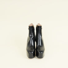 Valentino Black Vlogo Tan-Go Platform Ankle Boots 39.5