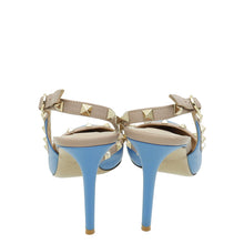 Valentino Blue Rockstud Caged Slingback Pump 39