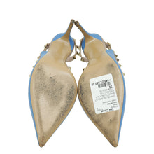Valentino Blue Rockstud Caged Slingback Pump 39