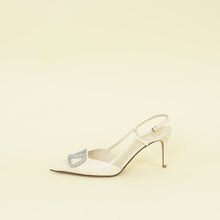 Valentino Light Ivory Vlogo Signature Slingback Pump